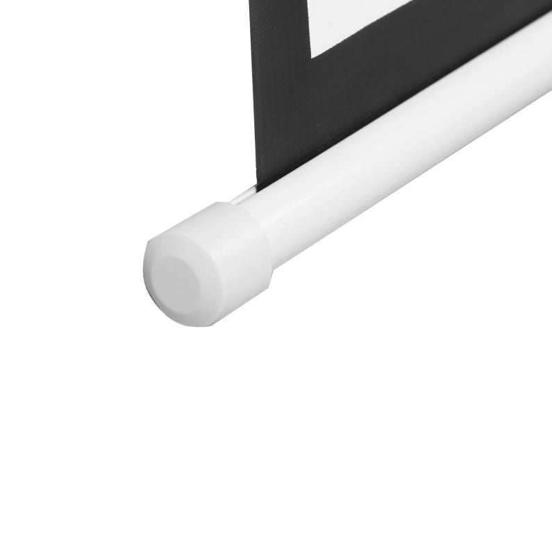 Schermo per proiettore manuale bianco in plastica, altezza regolabile