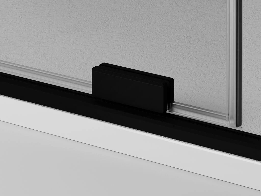 Box doccia angolare KENNA fisso + scorrevole + laterale fisso 150x80 cm (145-150/77-79) cromo lucido vetro trasparente