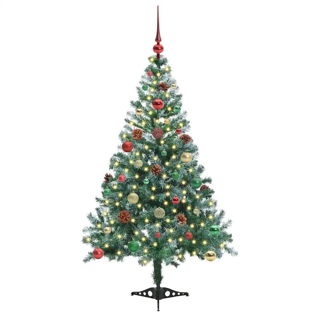Albero di Natale artificiale Verde 150 cm PVC e Acciaio 3396709