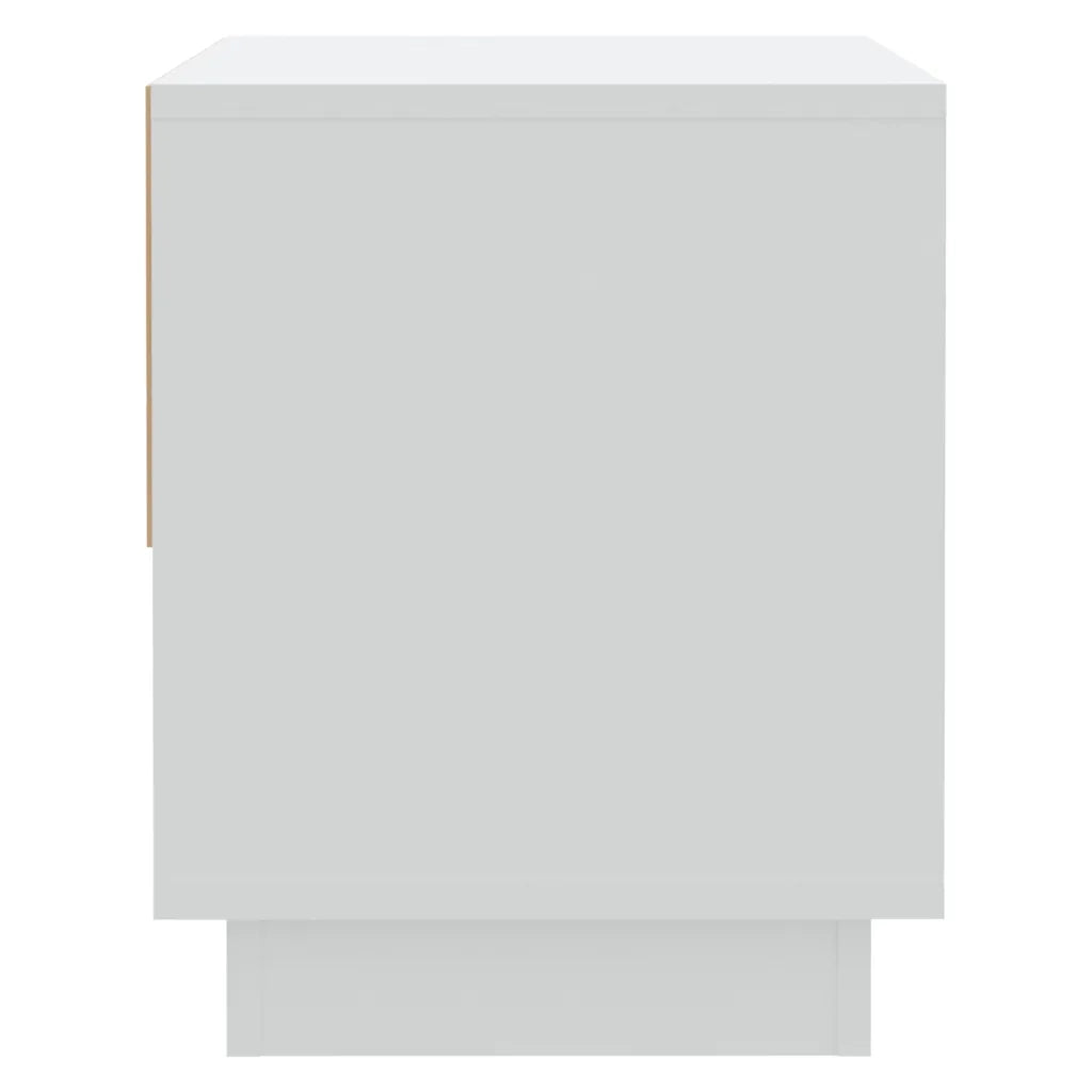 Comodino Bianco 45x34x44 cm in Truciolato 809512