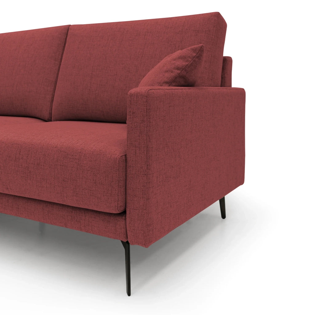 Saturno Divano moderno in tessuto morbido impermeabile T03 180 cm rosso