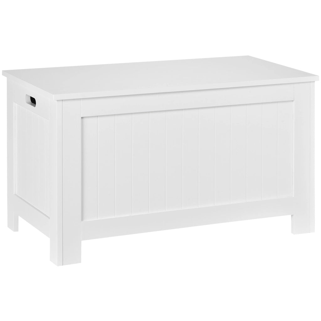 Cassapanca portagiochi in legno ¨C Xylo ¨C Bianco 81x40x46 cm con coperchio ribaltabile
