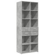 Buffet credenza cassettiera mobiletto mobile contenitore organizer cucina soggiorno salotto alto 70 x 42,5 x 185 cm legno ingegnerizzato grigio 02_0034719
