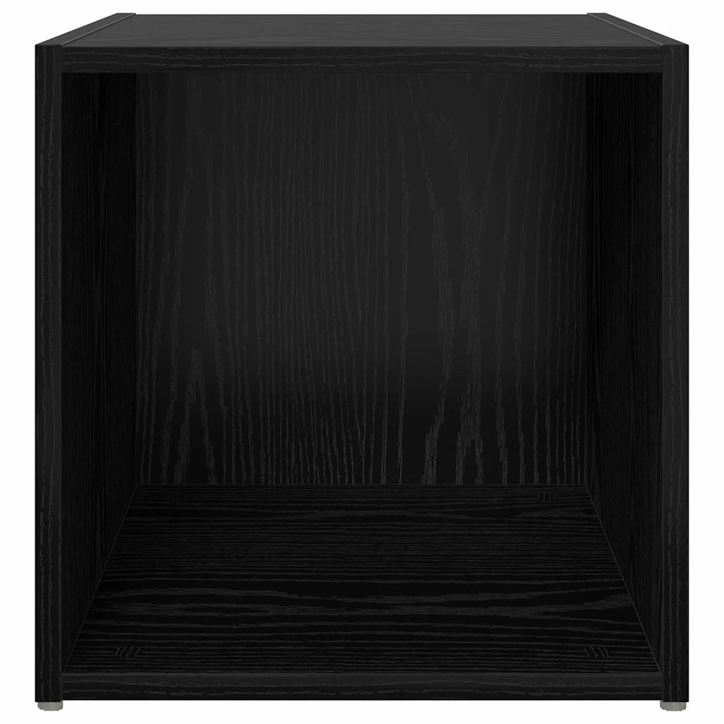 Set mobile TV 2 pz Nero Legno ingegnerizzato