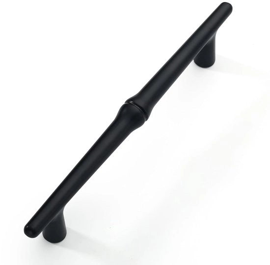 Fissi per mobili - distanza tra fori 128 mm - 10 pezzi - Nero matte