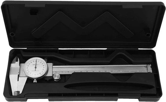 Misuratore Precisio 0-150 mm - Resistente agli Impatti - Calibrazione Professionale - Adatto per Tecnica - Acciaio di Carbonio