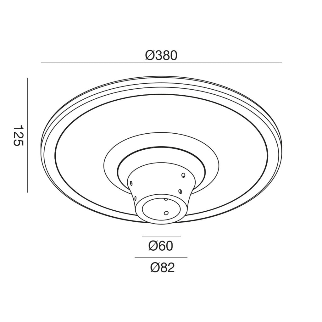 Lampada stradale LED 80W GES2250N 4000K, attacco palo 60mm, struttura in alluminio pressofuso nero opaco - Gealuce
