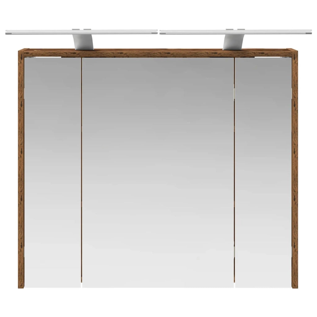 Mobiletto per specchio da bagno Legno vecchio 889181