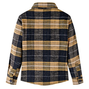 Camicia a Quadri da Bambino Gialla e Nera 92 13414