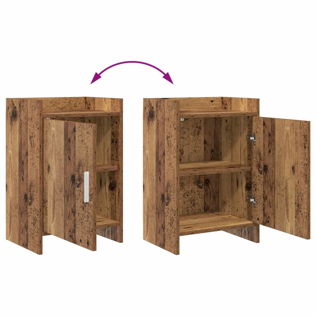 Comodini 2 pz Legno antico 40 x 30 x 60 cm Legno ingegnerizzato 8011024