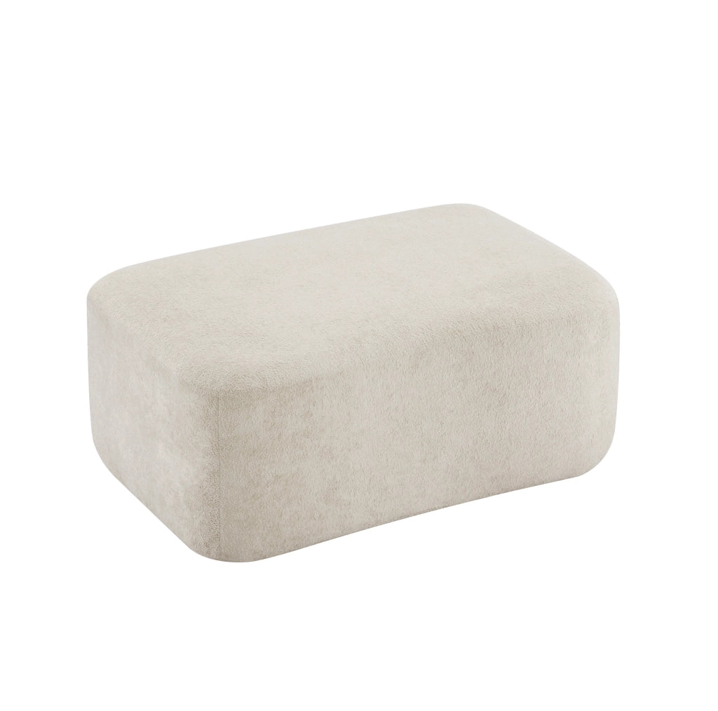 Divano modulare in velluto beige