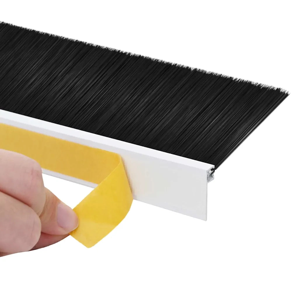 Spazzole per porte autoadesive 12 pz Bianco 100 cm CFW7315354