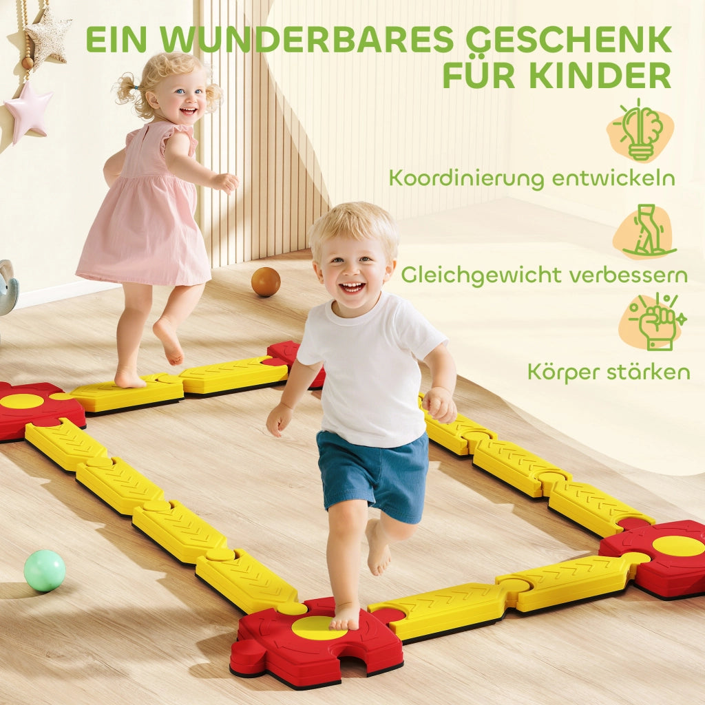 Set Gioco Equilibrio per Bambini ¨C Minimal ¨C Giallo e Rosso