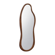 Specchio in legno di gomma, marrone