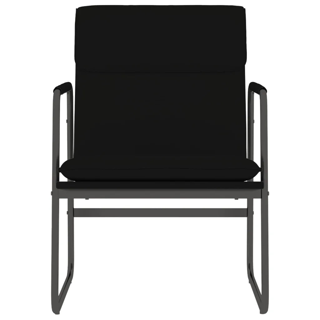 Poltrona | Sedia Lounge Nera 55x64x80 cm in Similpelle