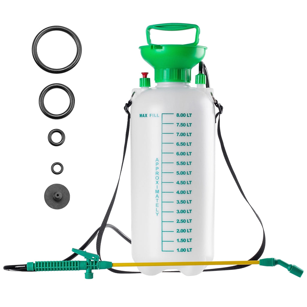 Spruzzatore a pressione manuale KADAX da 8 litri, spruzzatore da giardino per piante con lancia grande