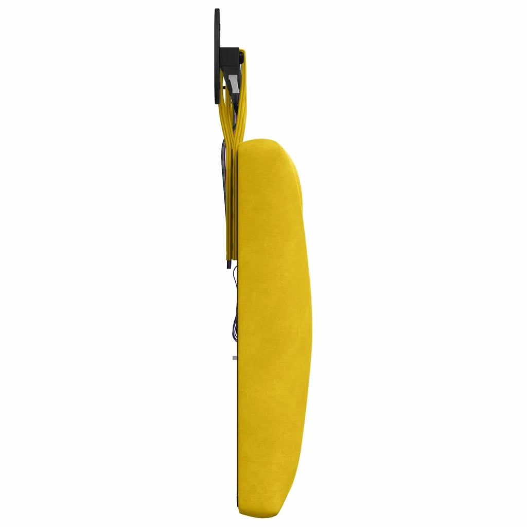 Testiera | Testata sospesa Con luce LED Giallo Velluto