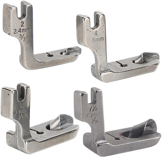 Set di accessori in acciaio inossidabile per macchina da cucire a tavolo - 4 pezzi - Regolabile - Materiale duraturo - Qualità elevata
