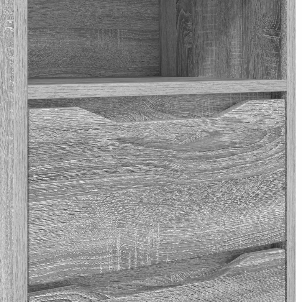 Comodino Grigio Sonoma 40 x 30 x 467 cm Legno multistrato 888919