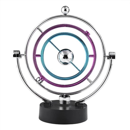 Palla oscillante elettronica - Arte cinetica - Ornamento decorativo - Giocattolo scientifico - Educativo e divertente - Utilizzo per ufficio e casa - Scoperta della natura - Giochi di fisica