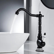 Wastafello - stile retro - nero - ottone