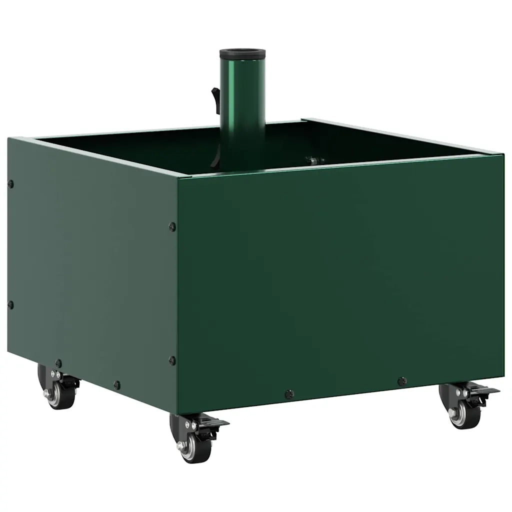 Base per Ombrellone-Supporto per ombrellone Verde 45 x 45 x 45 cm Acciaio