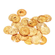 Lotto di 288 monete dorate decorative compleanno bambino 3,5 cm in PP oro 13_0004325