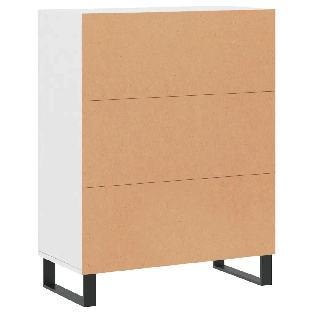 Credenza | Madia | Buffet da pranzo | Armadio da pranzo Bianca 69,5x34x90 cm in Legno Multistrato