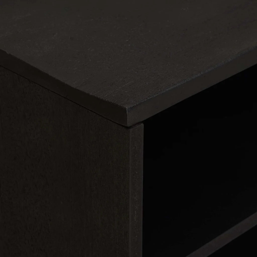 Mobile TV-Credenza per TV-Console TV Nero 80 x 33 x 46 cm Legno di mango massello 363507