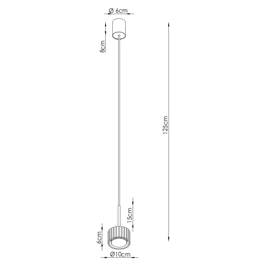 Lampada a sospensione AURA 1 oltremare Gx53