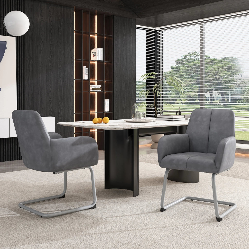 Sedia da Pranzo Set 4 Pezzi con Gambe in Metallo ¨C Xylo ¨C Grigio