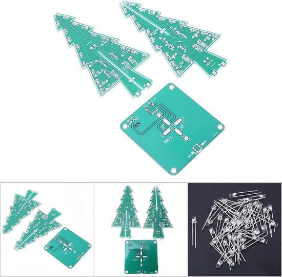 Kit per albero di Natale a LED 3D con effetto stereo colorato, ideale per interni e esterni, decorazioni creative e uniche.