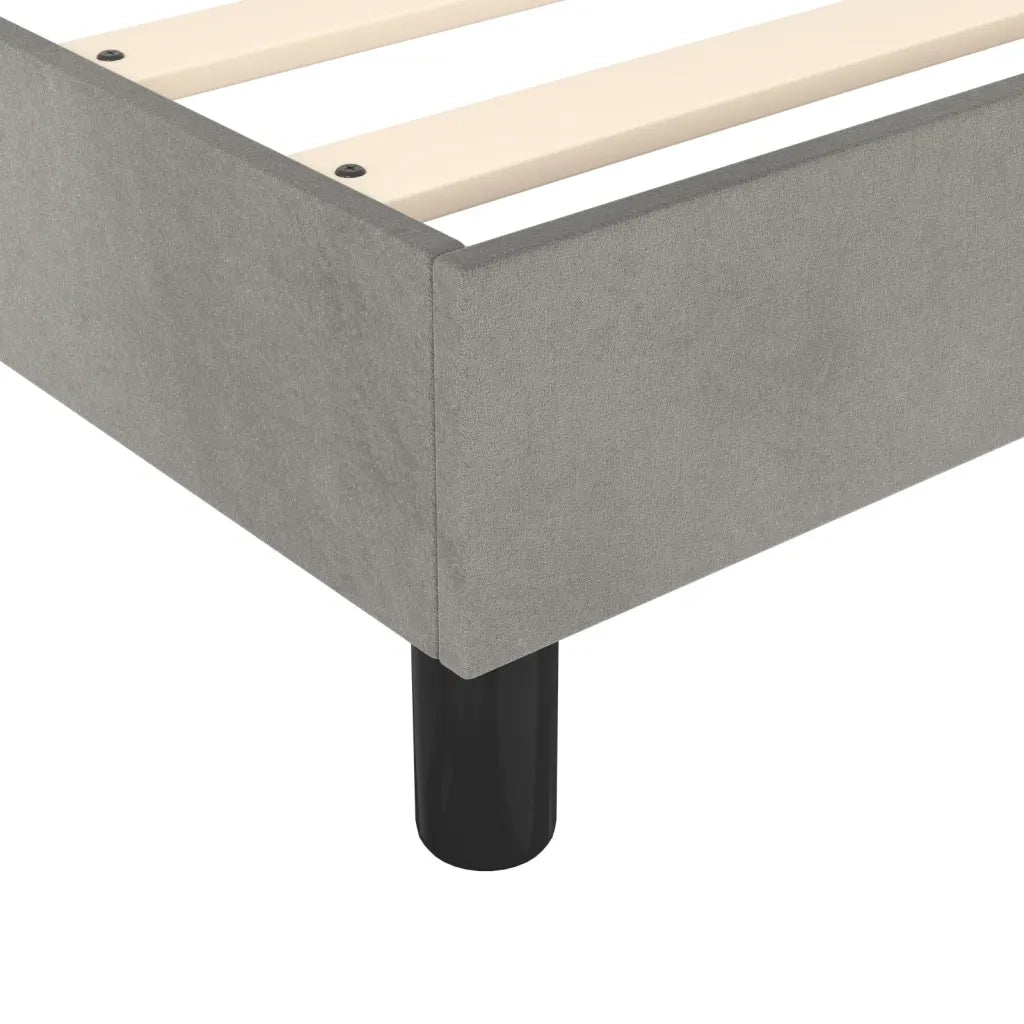 Struttura Letto a Rete a Molle Grigio Chiaro 140x200 cm Velluto
