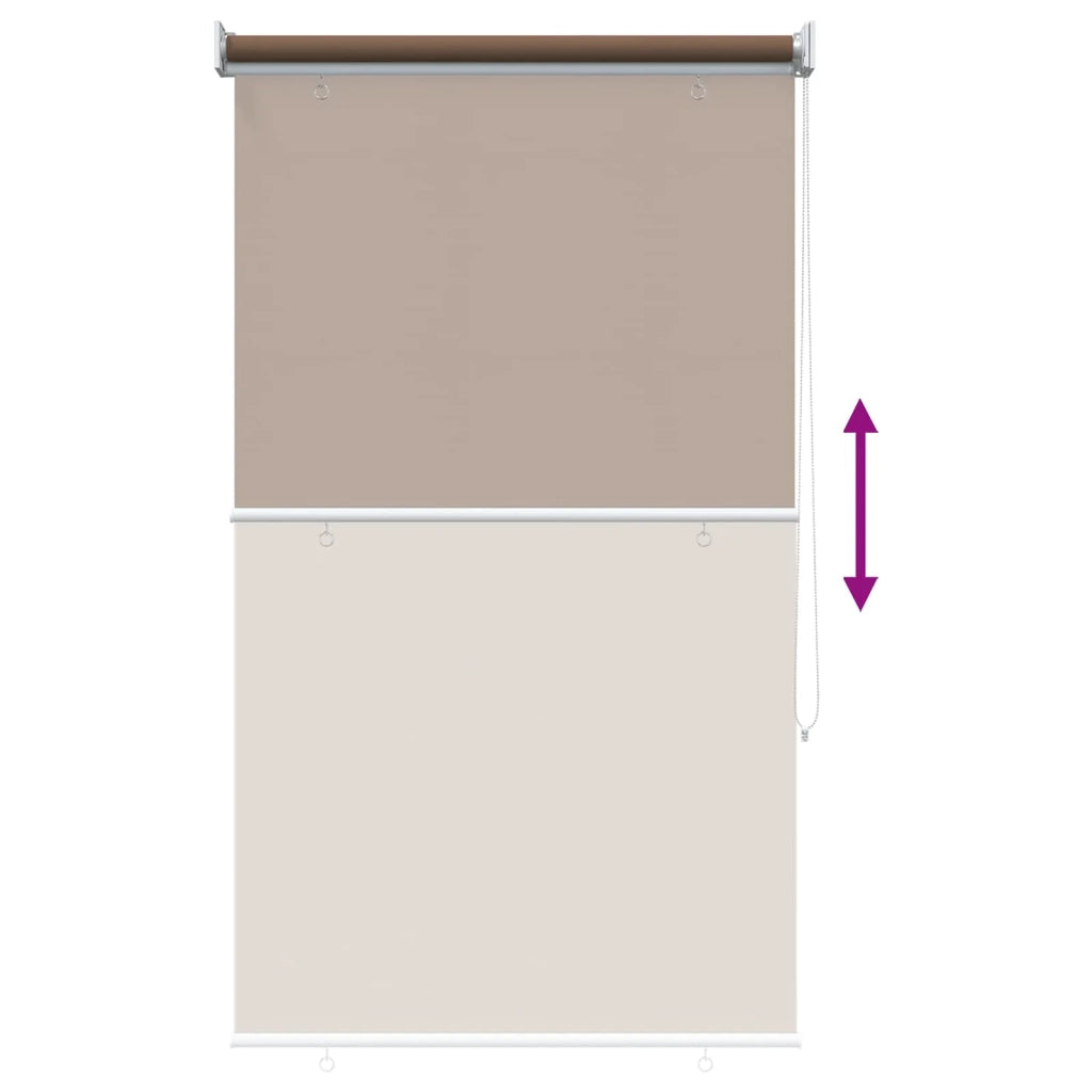Voletta a rullo | Tenda a rullo con protezione UV Tortora 100 x 140 cm