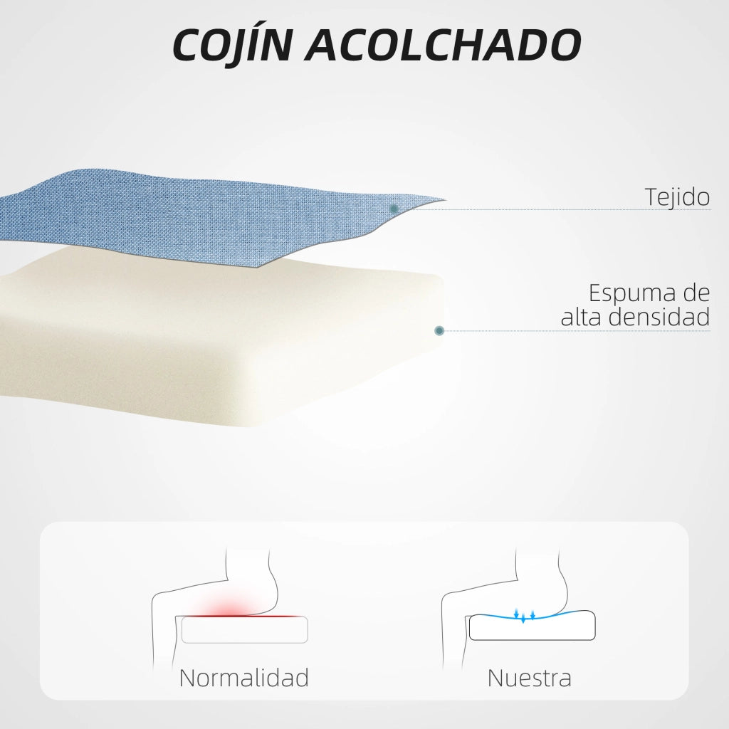 Sedia da ufficio con rotelle e altezza regolabile ¨C Minimal ¨C 53x43x85-93 cm blu