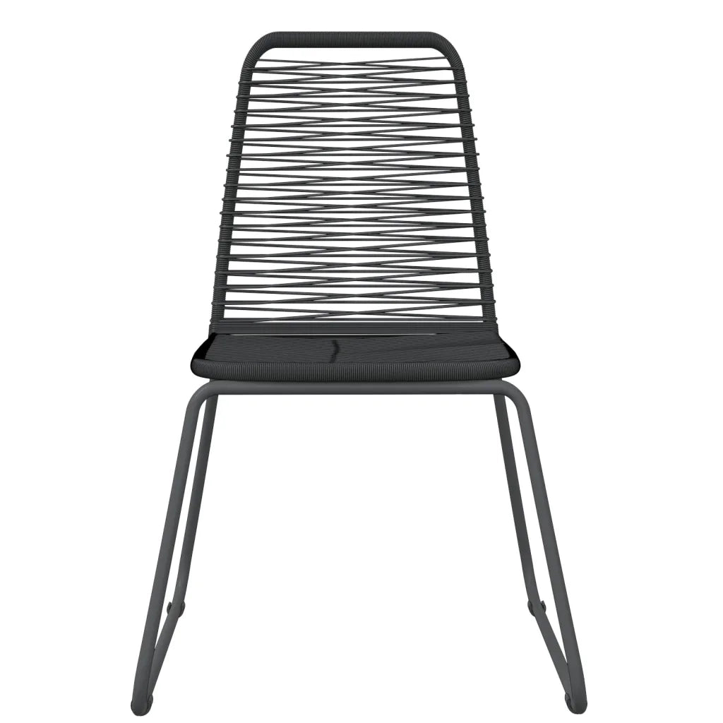 Set da Pranzo da Giardino 5 pz Nero 3099091