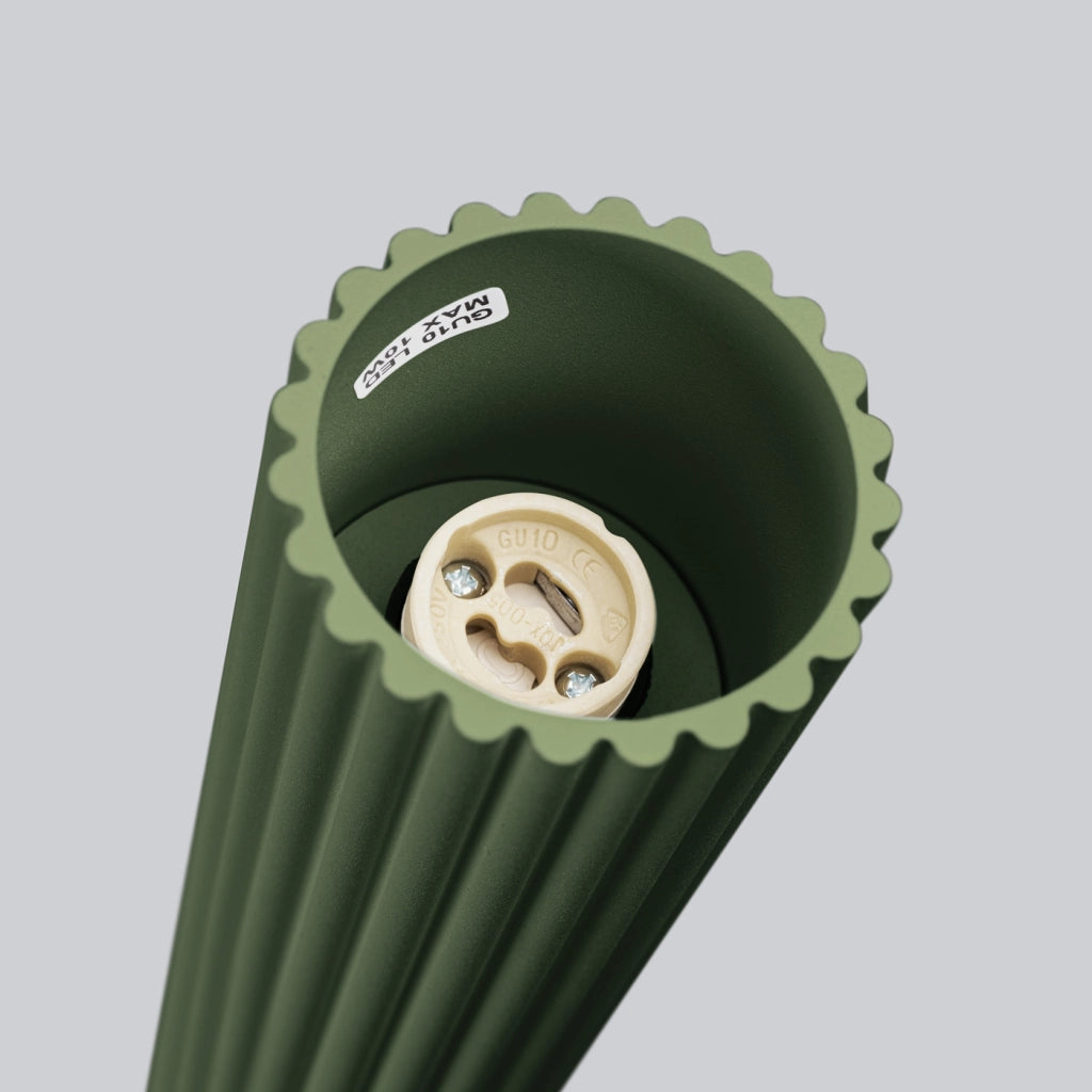 Lampada da soffitto KARBON 30 verde oliva