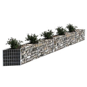 Gabbione in Rete di Acciaio Galvanizzato 300x30x50cm Recinzione Orto da Giardino