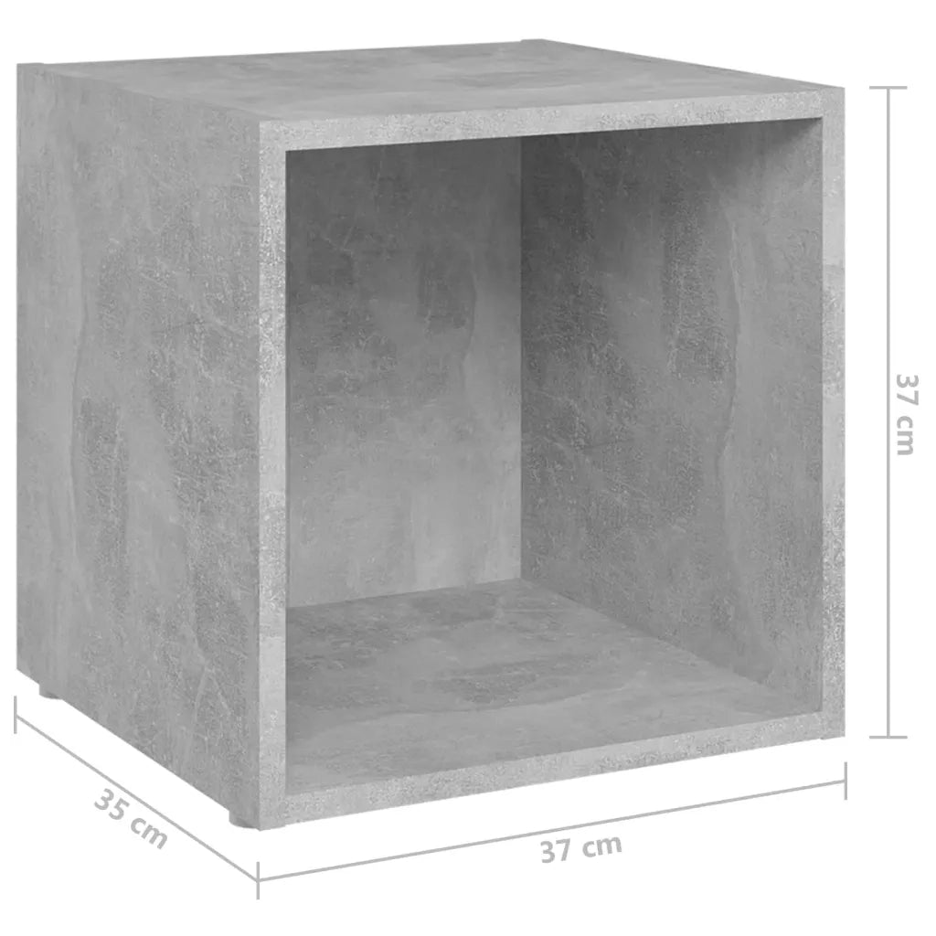 Set Mobile TV 6 pz | Armadietto TV | Mobile Porta TV Grigio Cemento in Legno Multistrato