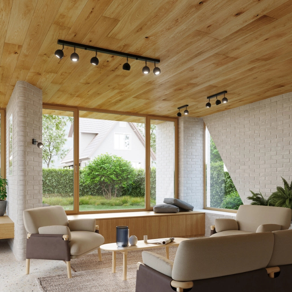 Lampada da soffitto OCULARE 4 nero