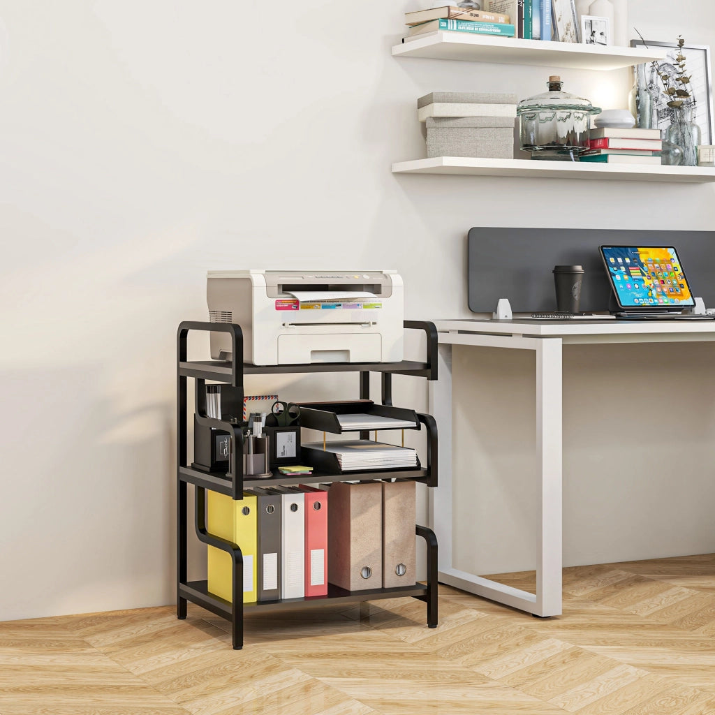 Libreria scaffale 3 livelli ¨C Minimal ¨C metallo nero 55x40x77