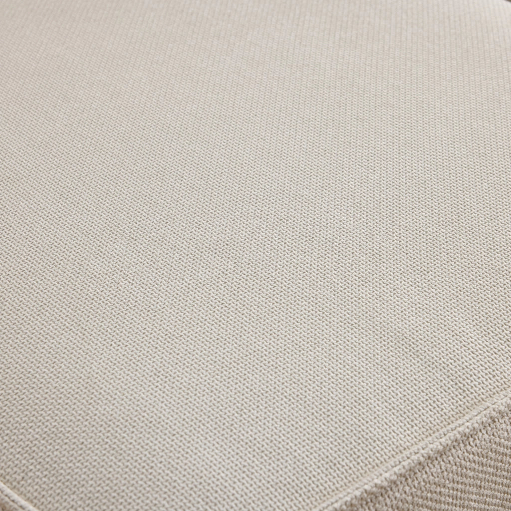 Divano angolare modulare 308x152x77 cm in legno e lino beige convertibile