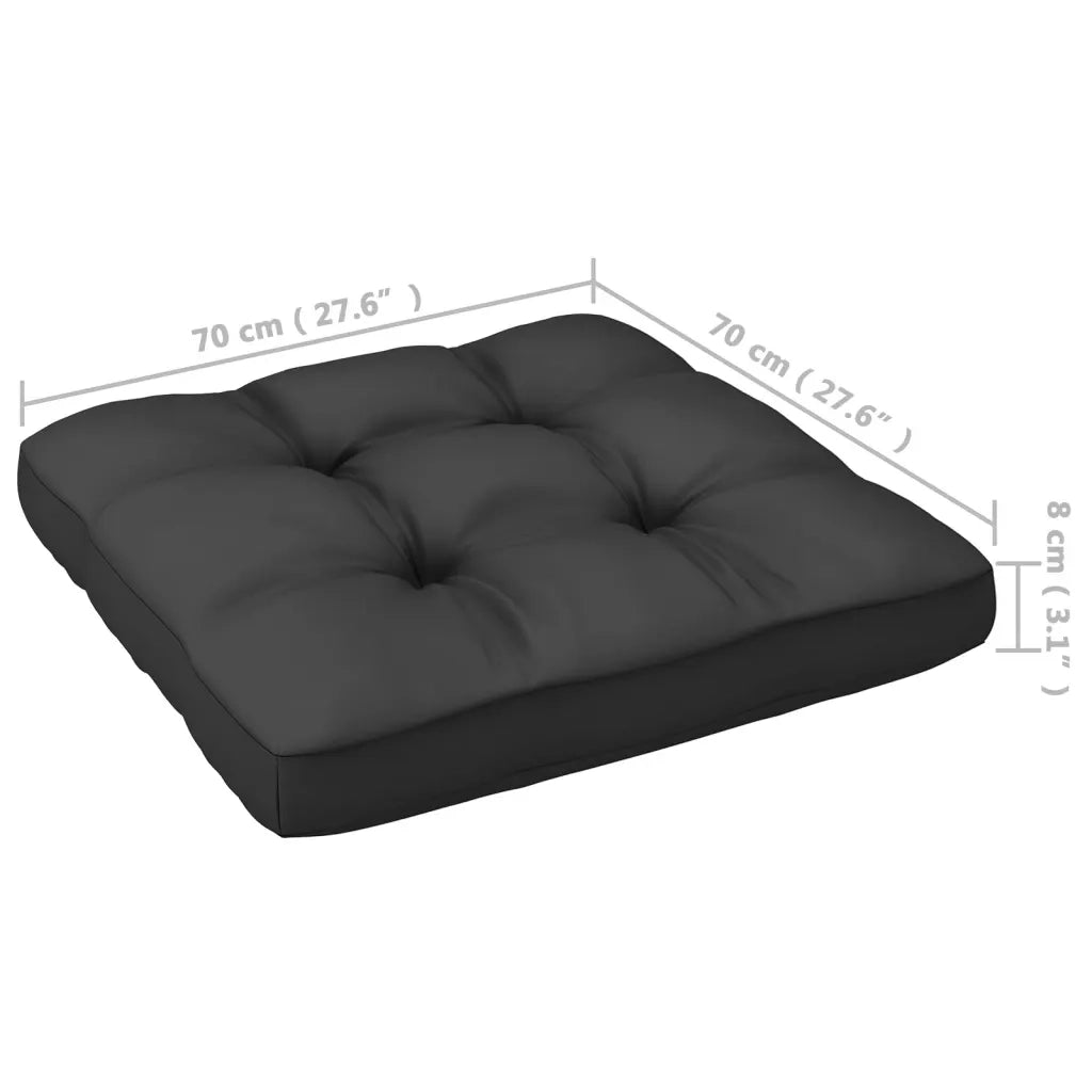 Poggiapiedi da Giardino con Cuscini 2 pz Massello di Pino CFW2117310
