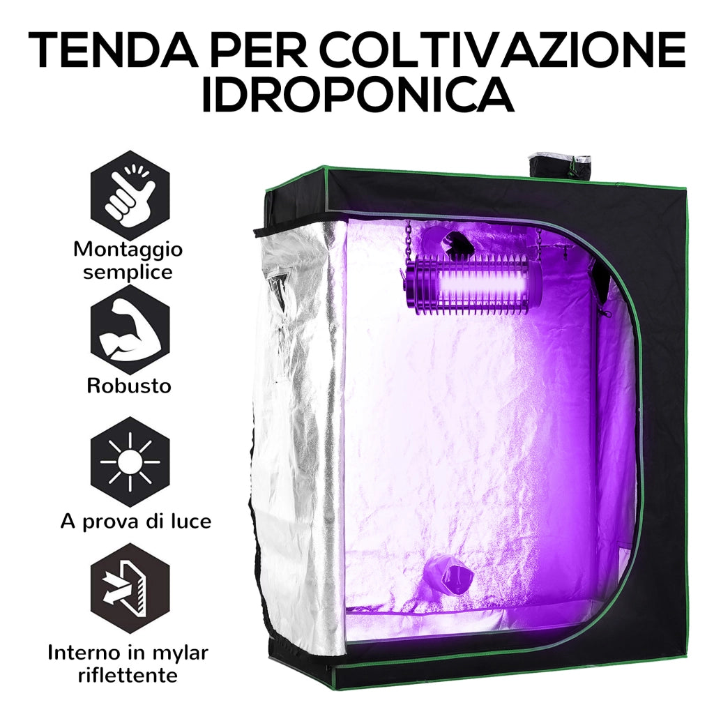 Serra Idroponica ¨C Minimal ¨C Nero 120x60x150cm