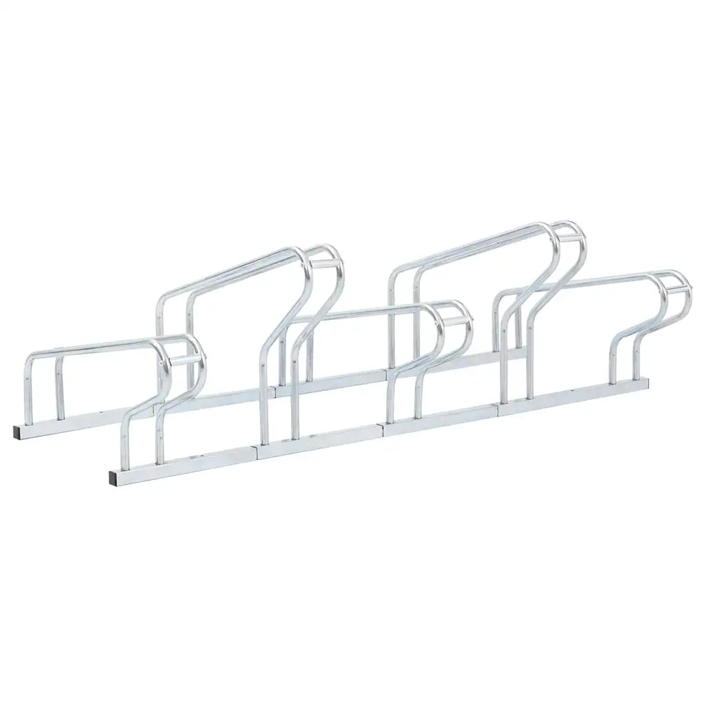 Supporto per 5 Bici da Pavimento Autoportante Acciaio Zincato 4005576