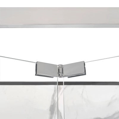 Box doccia 70x80x70 cm porta a soffietto serigrafata H 200 cm Ted