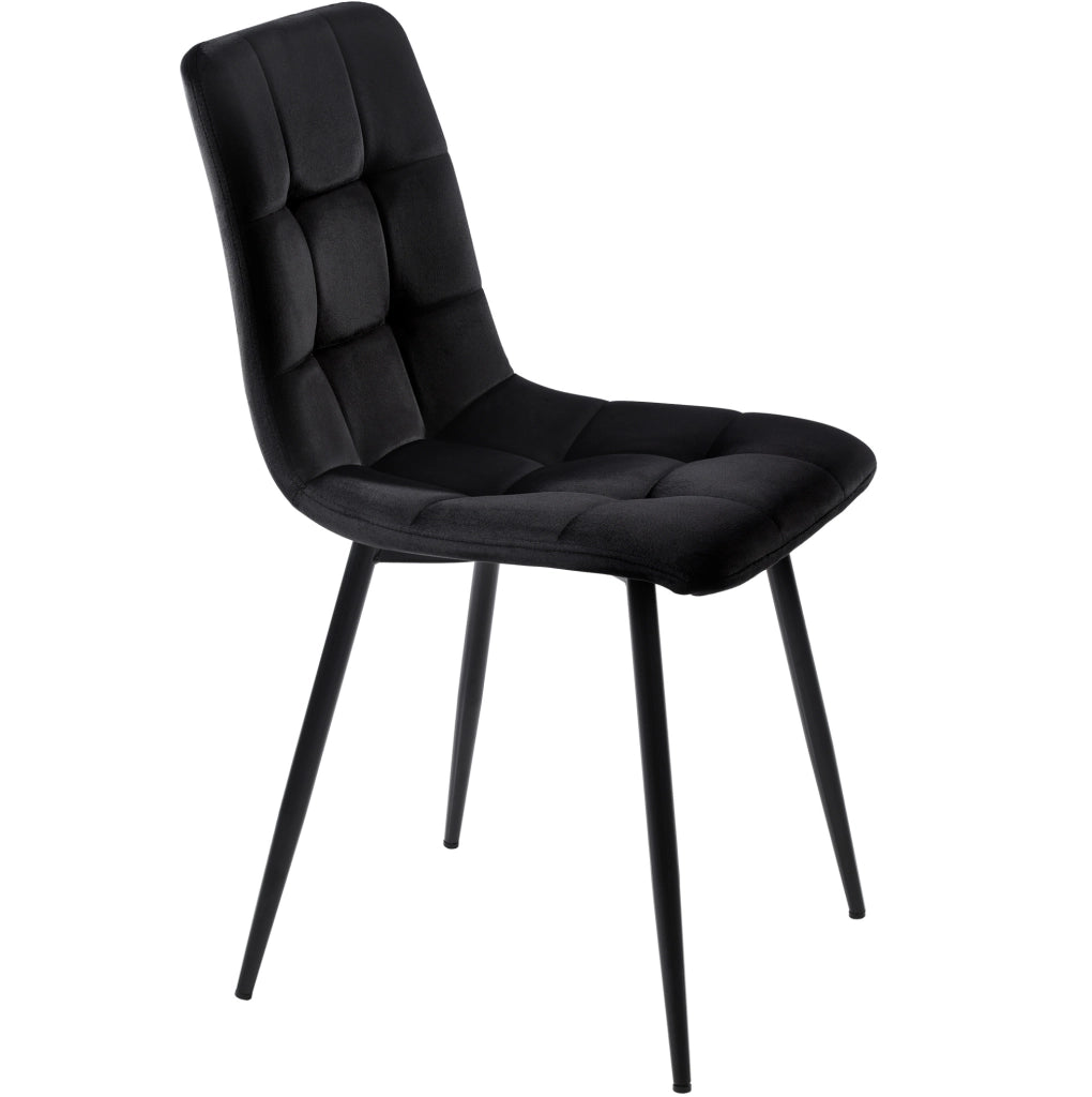 Set da pranzo 5 pezzi; tavolo allungabile 140x80x75.5 cm in MDF e metallo; nero e bianco