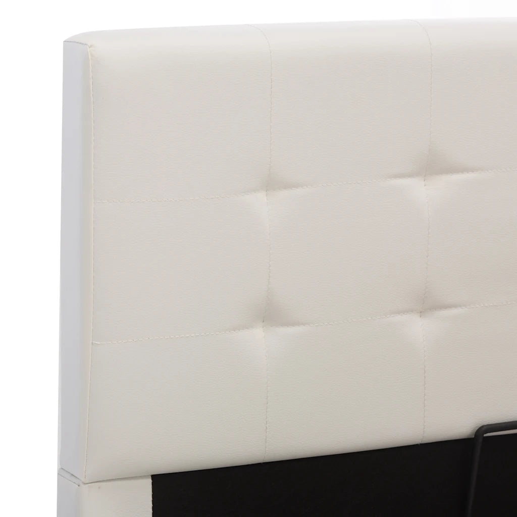 Giroletto con Contenitore Idraulico Bianco Similpelle 180x200cm 285521