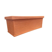 Garden Italia Fioriera Millerighe GCM 100×34 cm in Resina  – Made in Italy, Resistente al Gelo e Antiurto Colore: IMPRUNETA