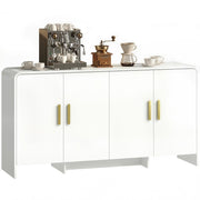 Mobile TV con ante e ripiani ¨C zephmum ¨C Bianco 152x40x80 cm